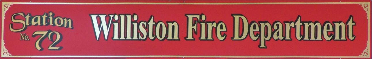 Williston Fire Rescue Logo Banner